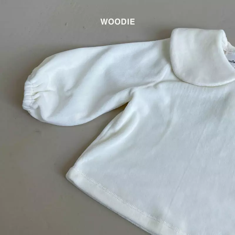 Woodie - Korean Baby Fashion - #babylifestyle - Veloure Collar Tee - 5