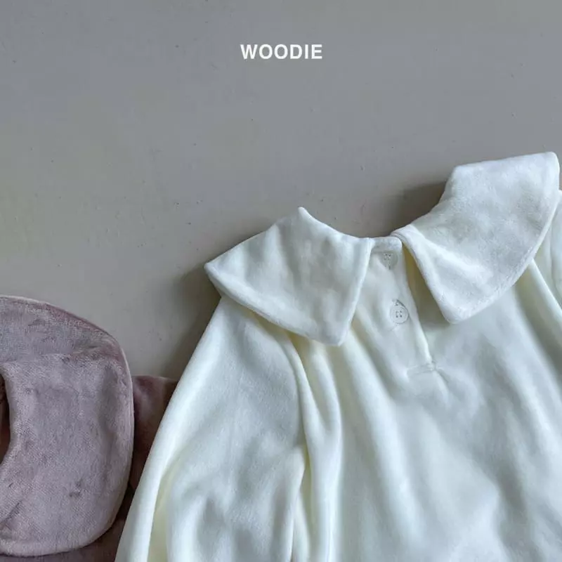 Woodie - Korean Baby Fashion - #babyoninstagram - Veloure Collar Tee - 6