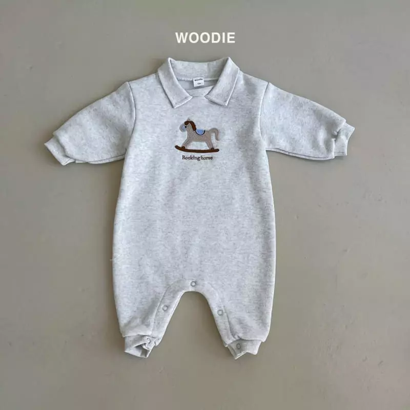 Woodie - Korean Baby Fashion - #babyootd - Merry Collar Bodysuit - 3