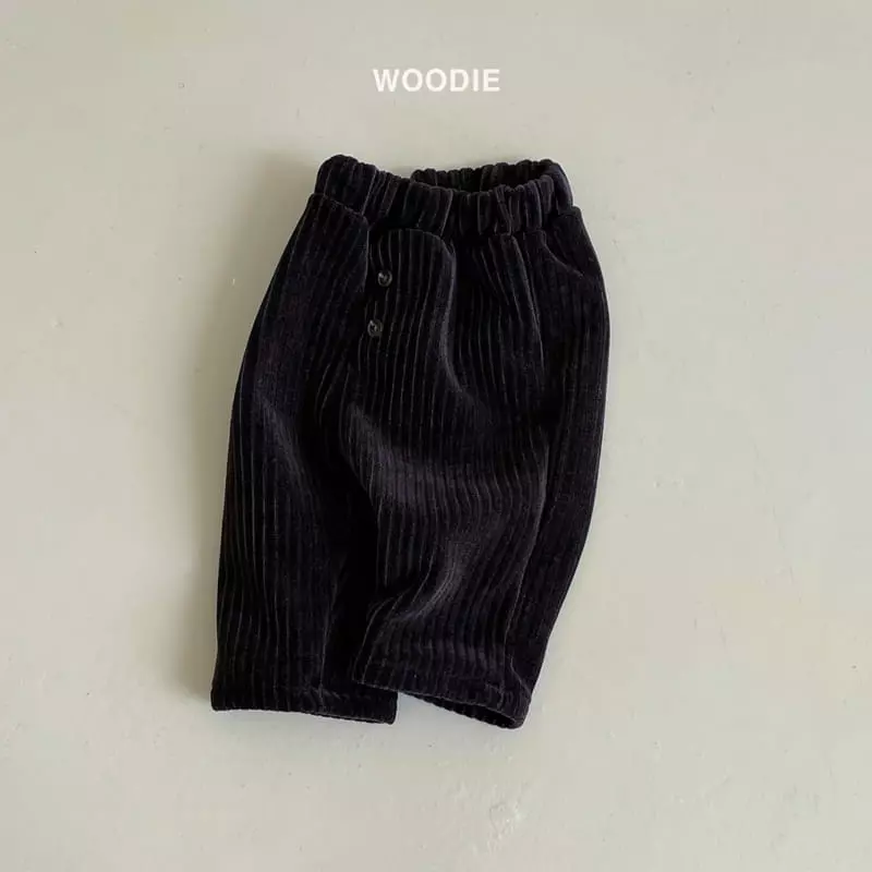 Woodie - Korean Baby Fashion - #babyootd - Warm Rib Pants - 3