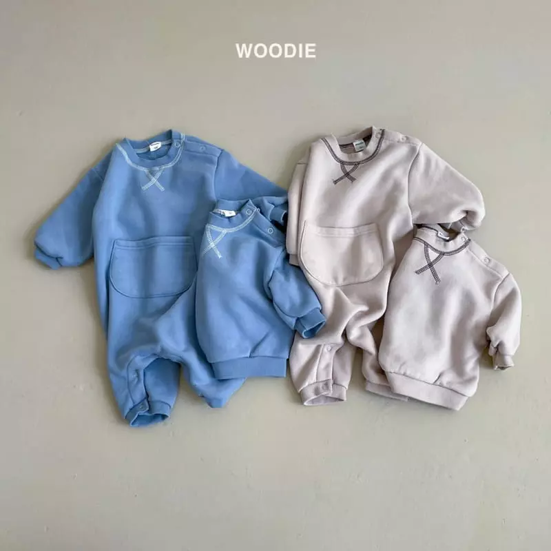 Woodie - Korean Baby Fashion - #babyoutfit - Stitch Bodysuit - 2