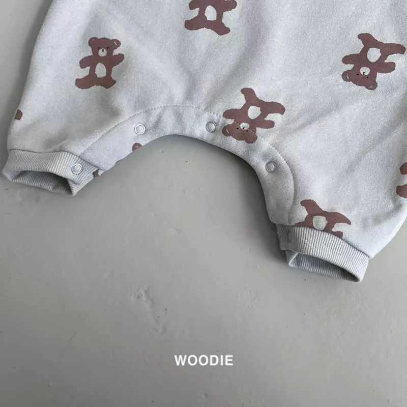 Woodie - Korean Baby Fashion - #babyoutfit - Berry Bear Bodysuit - 9