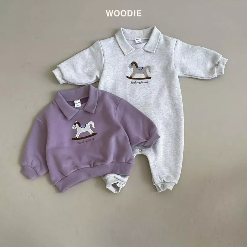 Woodie - Korean Baby Fashion - #babyootd - Merry Collar Bodysuit - 4