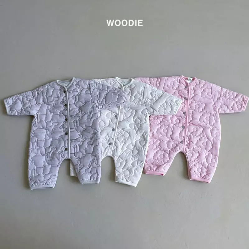 Woodie - Korean Baby Fashion - #babyoutfit - 4 Oz Quilting Bodysuit