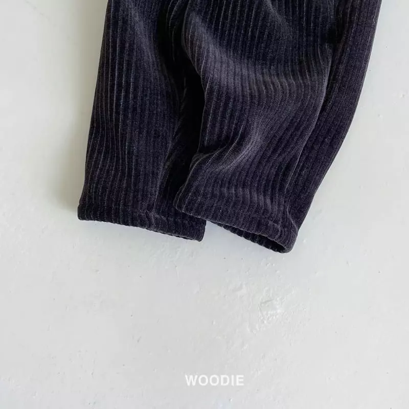 Woodie - Korean Baby Fashion - #babyootd - Warm Rib Pants - 4