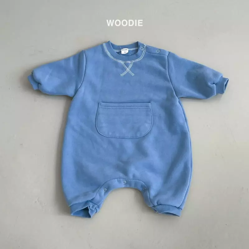 Woodie - Korean Baby Fashion - #babywear - Stitch Bodysuit - 4