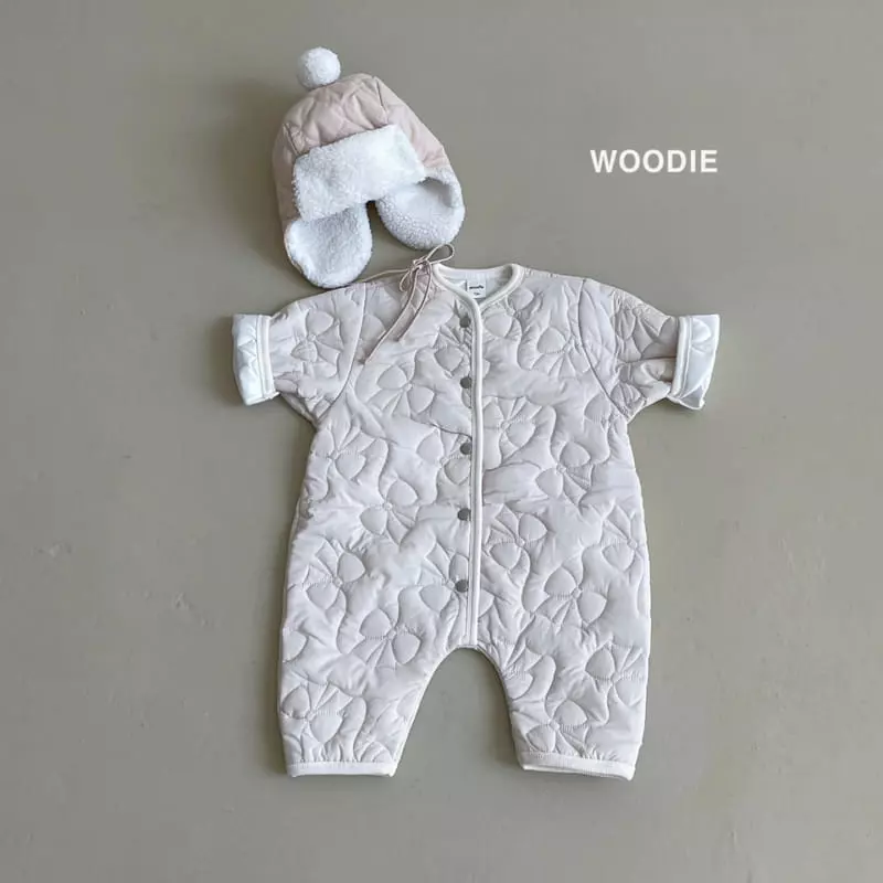 Woodie - Korean Baby Fashion - #onlinebabyboutique - 4 Oz Quilting Bodysuit - 3