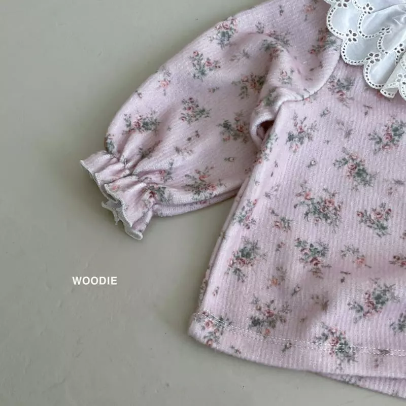 Woodie - Korean Baby Fashion - #onlinebabyboutique - Hana Lace Tee - 2