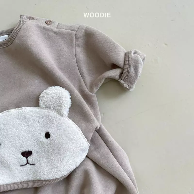 Woodie - Korean Baby Fashion - #onlinebabyboutique - Winny Bear Top Bottom Set - 2