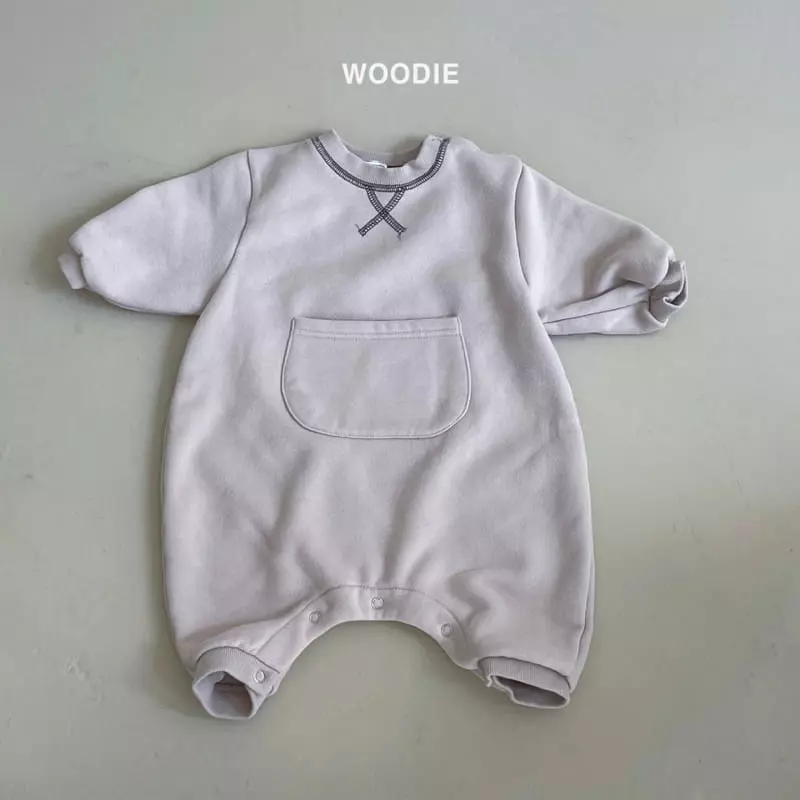 Woodie - Korean Baby Fashion - #onlinebabyshop - Stitch Bodysuit - 5