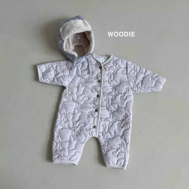 Woodie - Korean Baby Fashion - #onlinebabyboutique - 4 Oz Quilting Bodysuit - 4