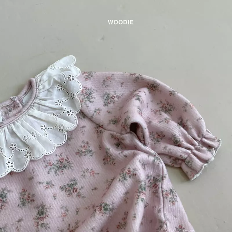 Woodie - Korean Baby Fashion - #onlinebabyshop - Hana Lace Tee - 3