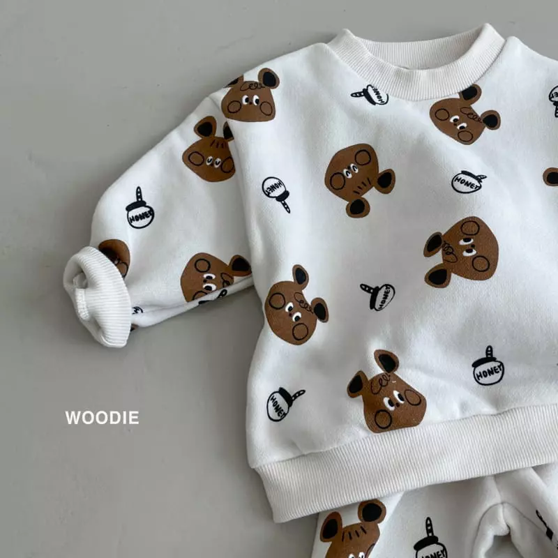 Woodie - Korean Baby Fashion - #onlinebabyshop - Squirrel Top Bottom Set - 2