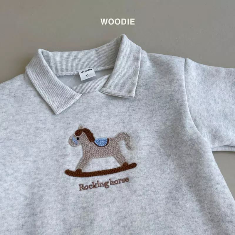 Woodie - Korean Baby Fashion - #smilingbaby - Merry Collar Bodysuit - 9