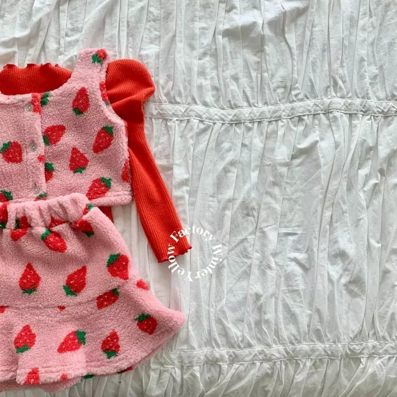 Yellow Factory - Korean Children Fashion - #childofig - Strawberry Set