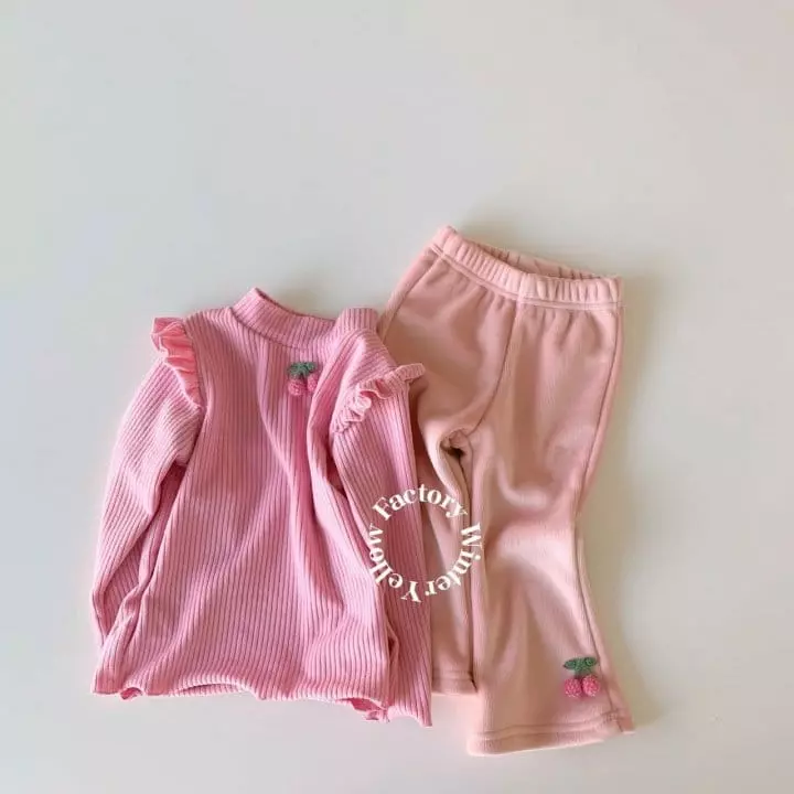 Yellow Factory - Korean Children Fashion - #childofig - Kids Cherry Teer - 5