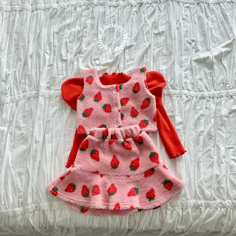 Yellow Factory - Korean Children Fashion - #discoveringself - Strawberry Set - 5