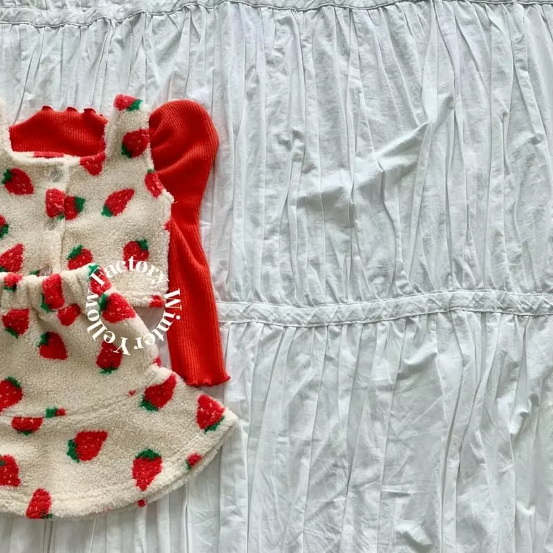 Yellow Factory - Korean Children Fashion - #kidsshorts - Strawberry Set - 7