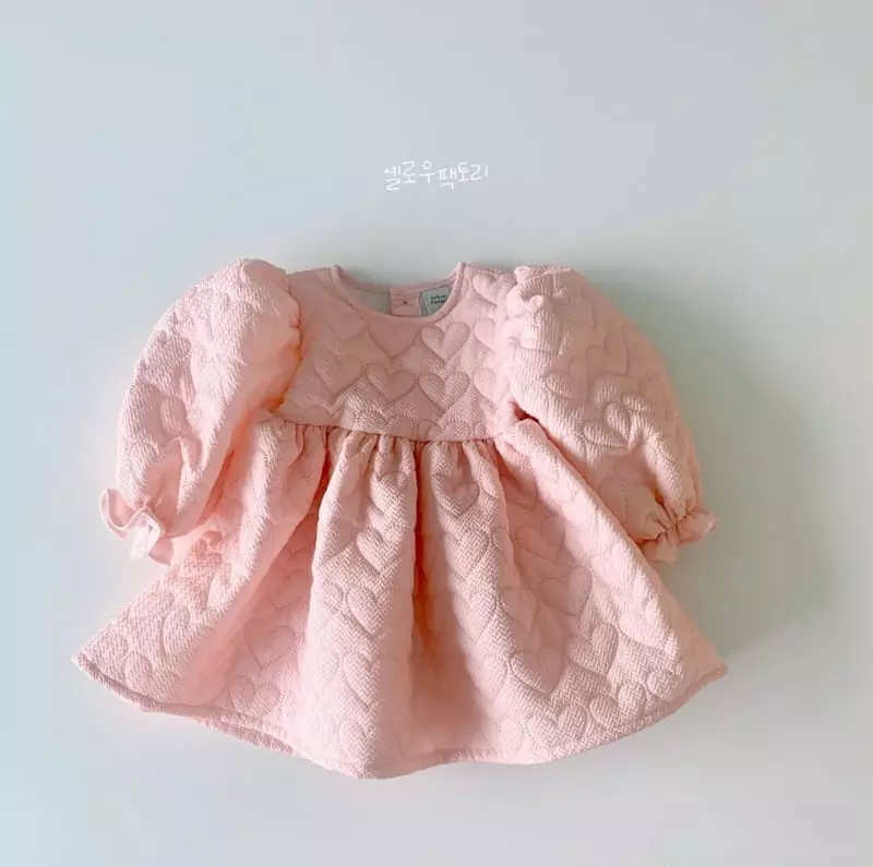 Yellow Factory - Korean Children Fashion - #kidsstore - Heart One-piece - 2