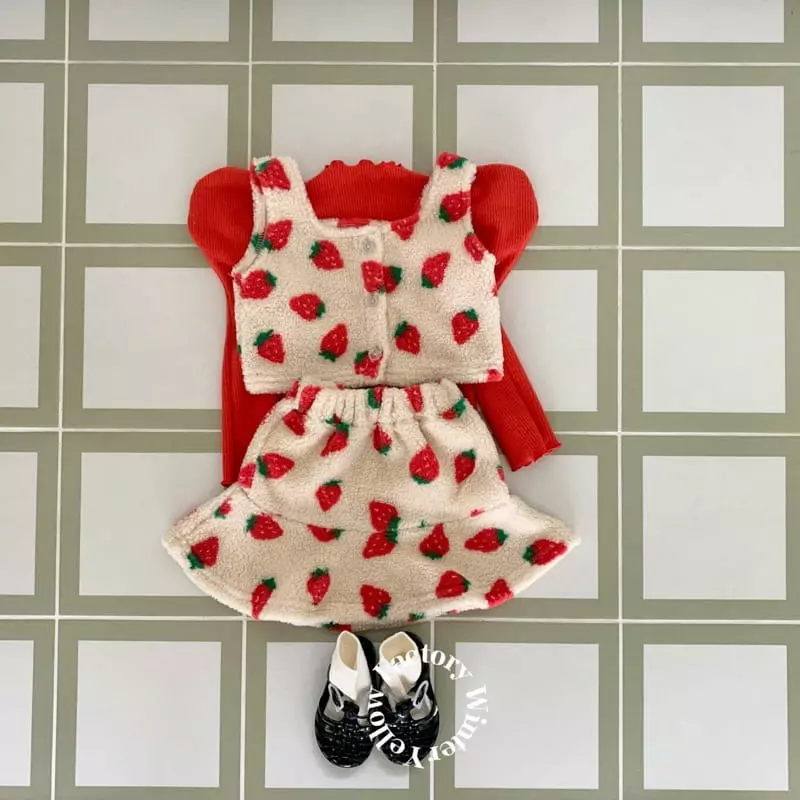 Yellow Factory - Korean Children Fashion - #kidsstore - Strawberry Set - 8