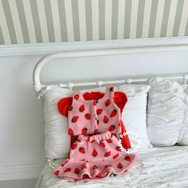 Yellow Factory - Korean Children Fashion - #kidzfashiontrend - Strawberry Set - 9