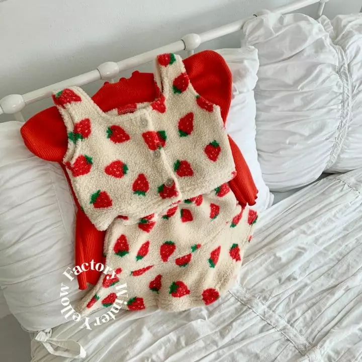 Yellow Factory - Korean Children Fashion - #littlefashionista - Strawberry Set - 11