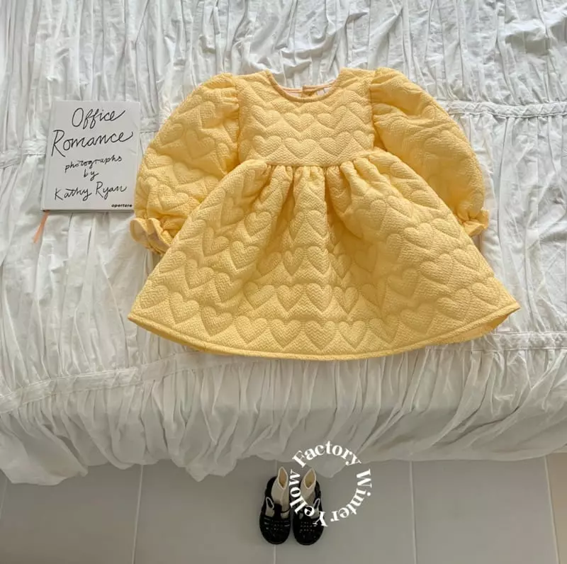 Yellow Factory - Korean Children Fashion - #minifashionista - Heart One-piece - 7