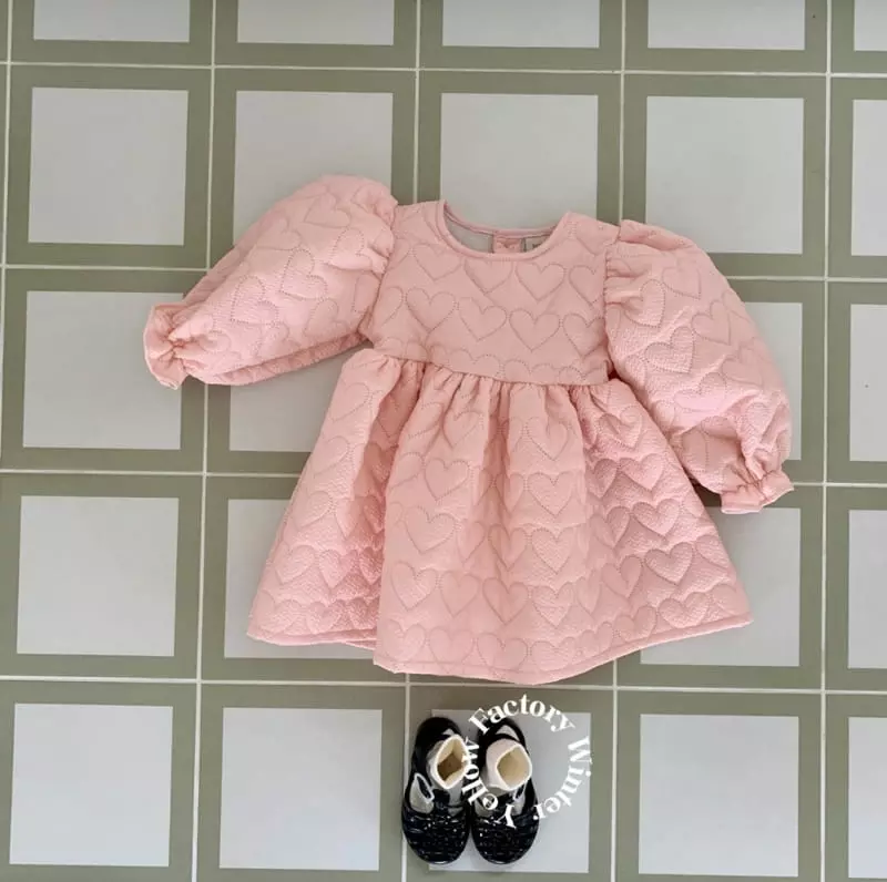 Yellow Factory - Korean Children Fashion - #prettylittlegirls - Heart One-piece - 8
