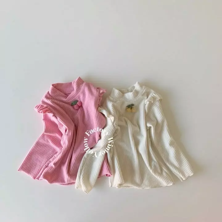 Yellow Factory - Korean Children Fashion - #minifashionista - Kids Cherry Teer - 4