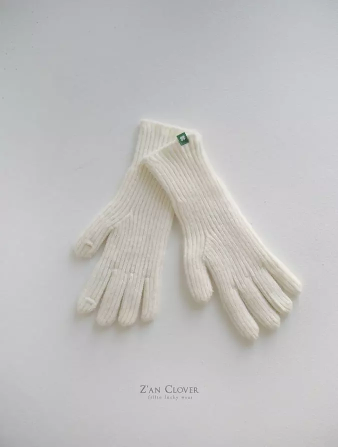 Zan Clover - Korean Children Fashion - #kidzfashiontrend - Knit Gloves - 4