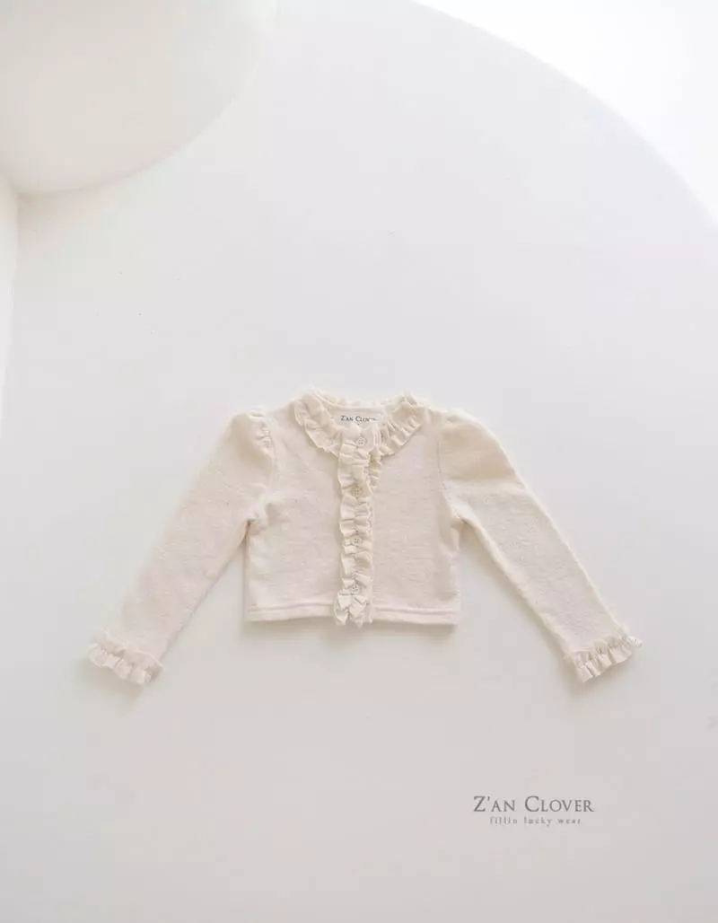 Zan Clover - Korean Children Fashion - #childofig - Jenny Frill Cardigan - 2