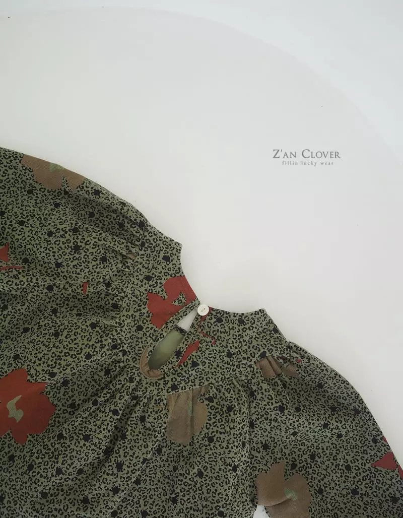Zan Clover - Korean Children Fashion - #childofig - Leopard Shirring Blouse - 12