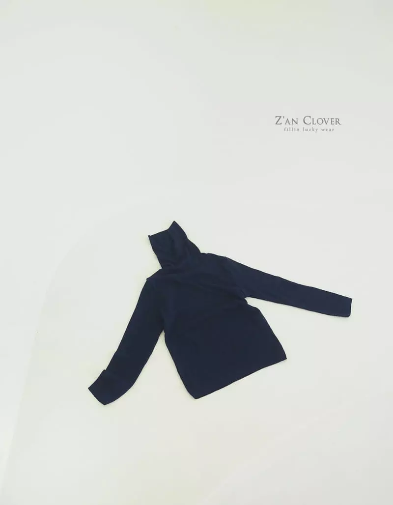 Zan Clover - Korean Children Fashion - #childofig - Easy Rib Turtleneck Tee - 7