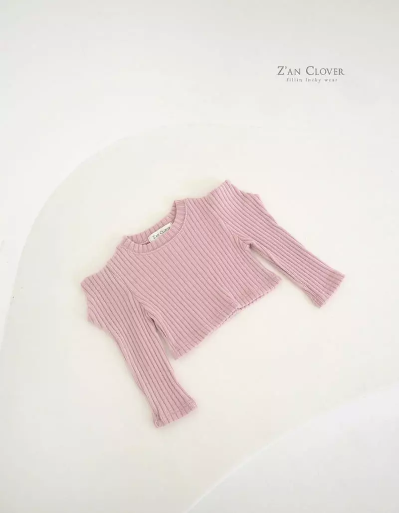 Zan Clover - Korean Children Fashion - #childofig - Edge Crop Tee - 6