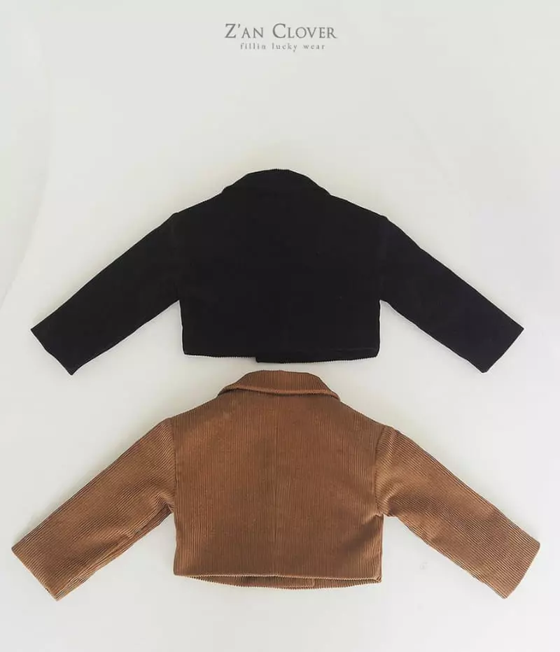 Zan Clover - Korean Children Fashion - #childofig - Rib Crop Jacket - 2