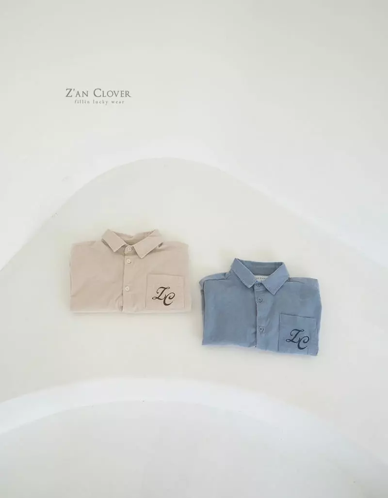 Zan Clover - Korean Children Fashion - #childrensboutique - Rib Wide Shirt
