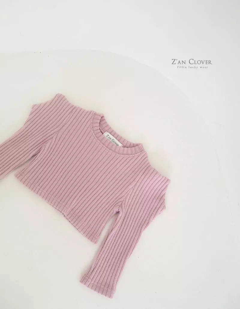 Zan Clover - Korean Children Fashion - #childrensboutique - Edge Crop Tee - 7