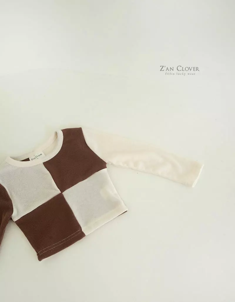 Zan Clover - Korean Children Fashion - #childrensboutique - Crop Block Tee - 6
