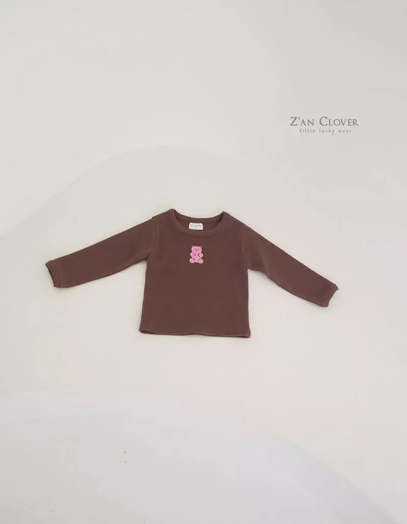 Zan Clover - Korean Children Fashion - #childrensboutique - Pink Teddy Tee - 5