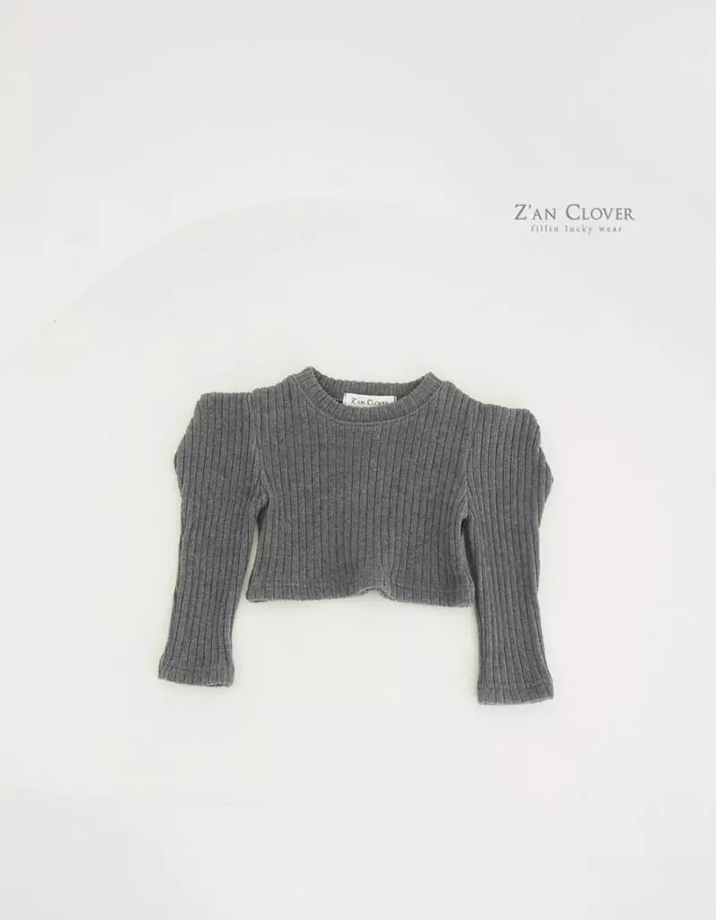 Zan Clover - Korean Children Fashion - #designkidswear - Edge Crop Tee - 8