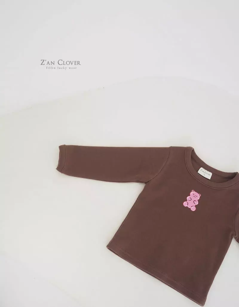 Zan Clover - Korean Children Fashion - #designkidswear - Pink Teddy Tee - 6
