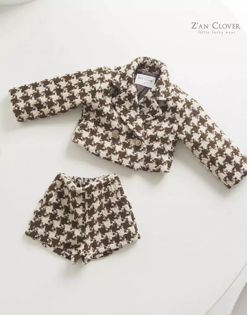 Zan Clover - Korean Children Fashion - #designkidswear - Hound Half Jacket - 5