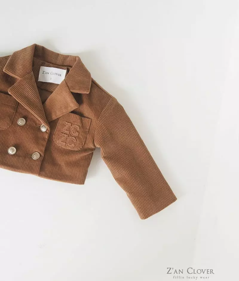 Zan Clover - Korean Children Fashion - #childrensboutique - Rib Crop Jacket - 4