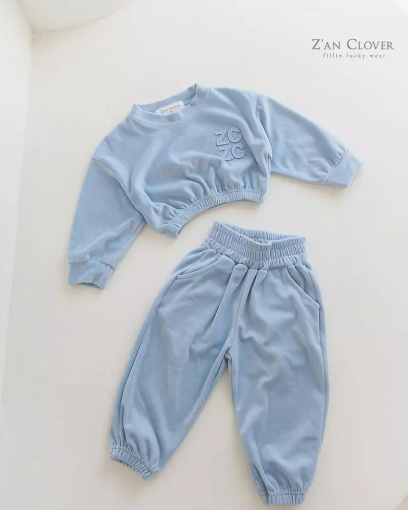 Zan Clover - Korean Children Fashion - #discoveringself - Veloure Crop Set Up - 2