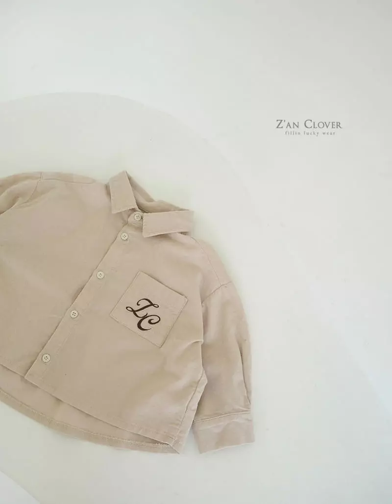 Zan Clover - Korean Children Fashion - #discoveringself - Rib Wide Shirt - 4