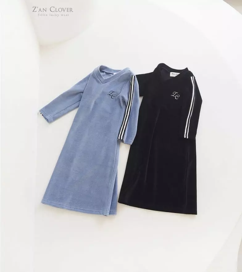 Zan Clover - Korean Children Fashion - #fashionkids - Veloure One-piece