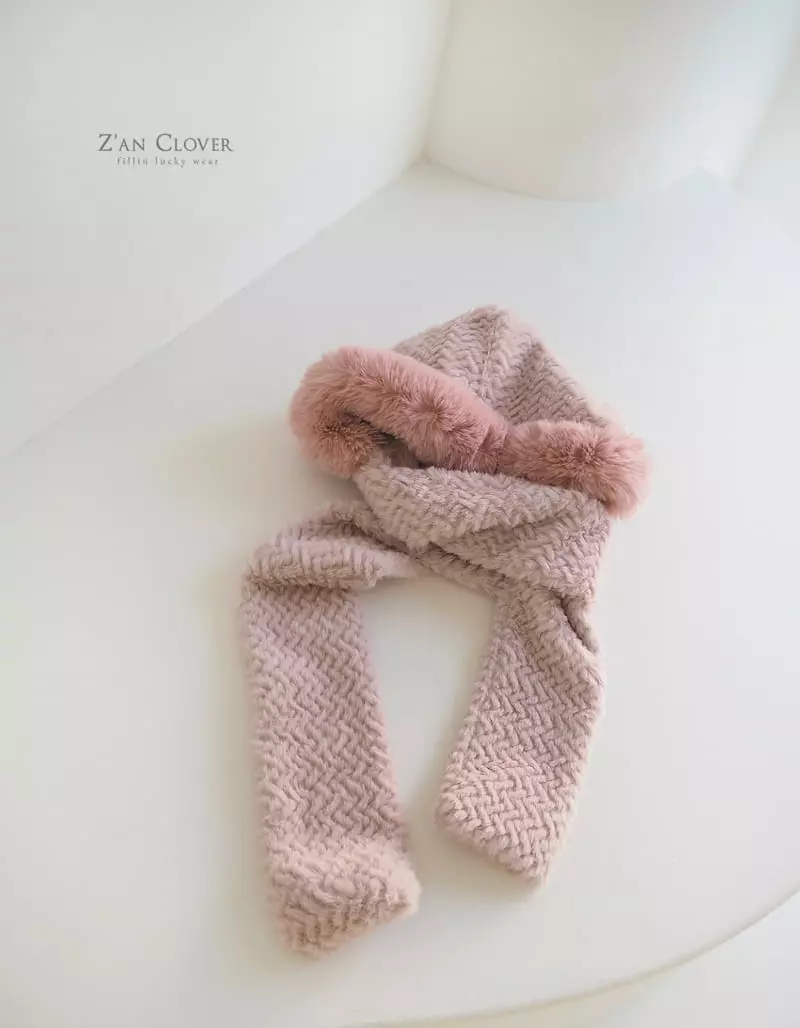 Zan Clover - Korean Children Fashion - #fashionkids - Cozy Hoody Long Muffler - 5