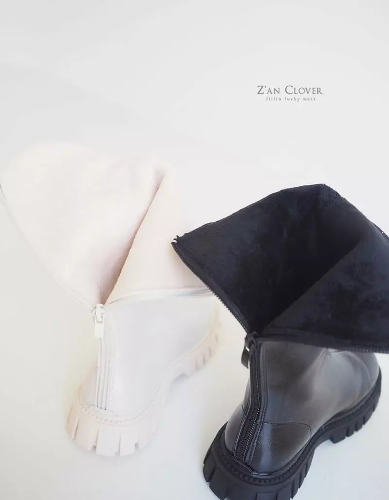 Zan Clover - Korean Children Fashion - #discoveringself - Leather Long Boots - 4