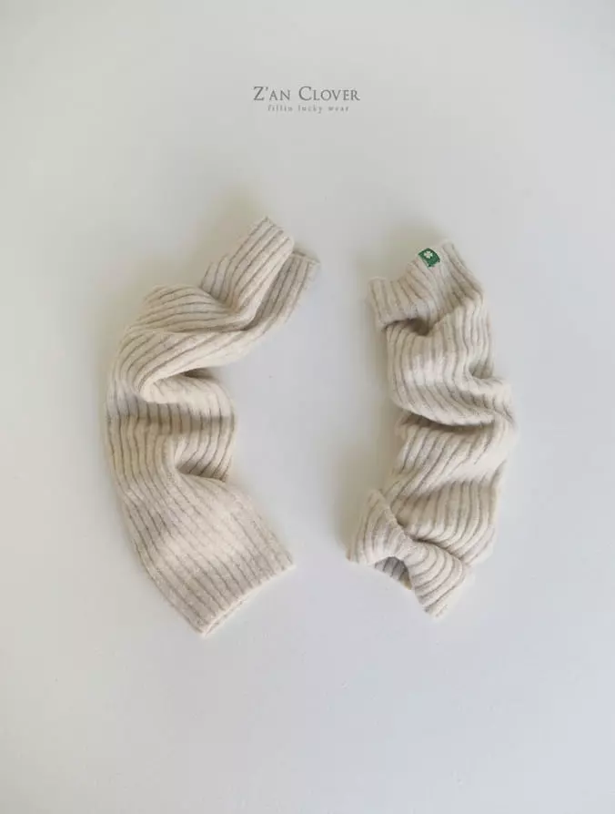 Zan Clover - Korean Children Fashion - #fashionkids - Knit Treg Warmer - 2