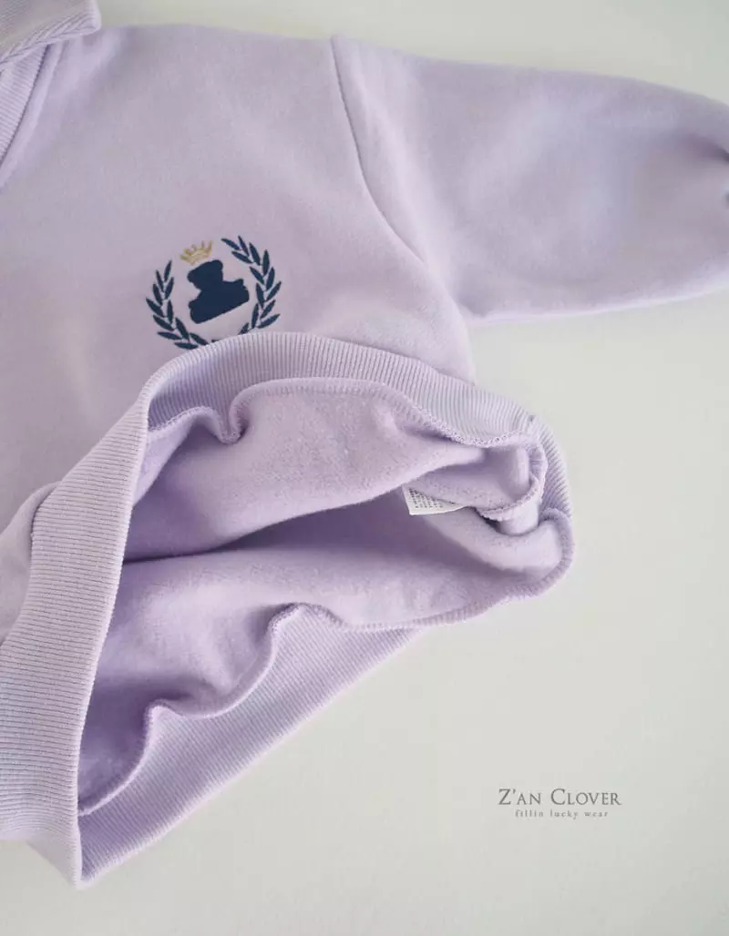 Zan Clover - Korean Children Fashion - #kidsshorts - Teddy Fleece Sweatshirt - 3